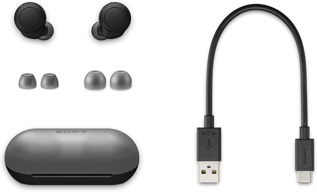 WF-C500 Sony Wireless Bluetooth Earbud with Mic and IPX4 water resistance, Black 2