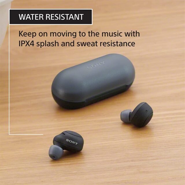 WF-C500 Sony Wireless Bluetooth Earbud with Mic and IPX4 water resistance, Black 1