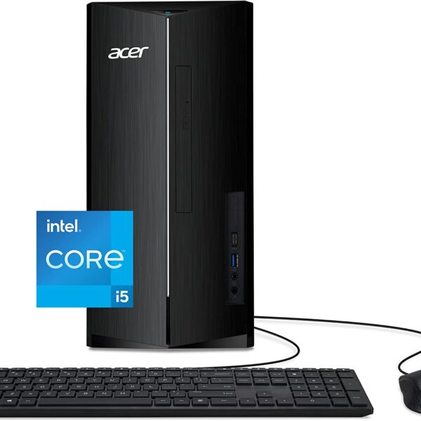 Acer Aspire Desktop PC TC-1760-UA92 | 12th Gen Intel Core i5-12400 6-Core Processor | 12GB 3200MHz DDR4 | 512GB NVMe M.2 SSD