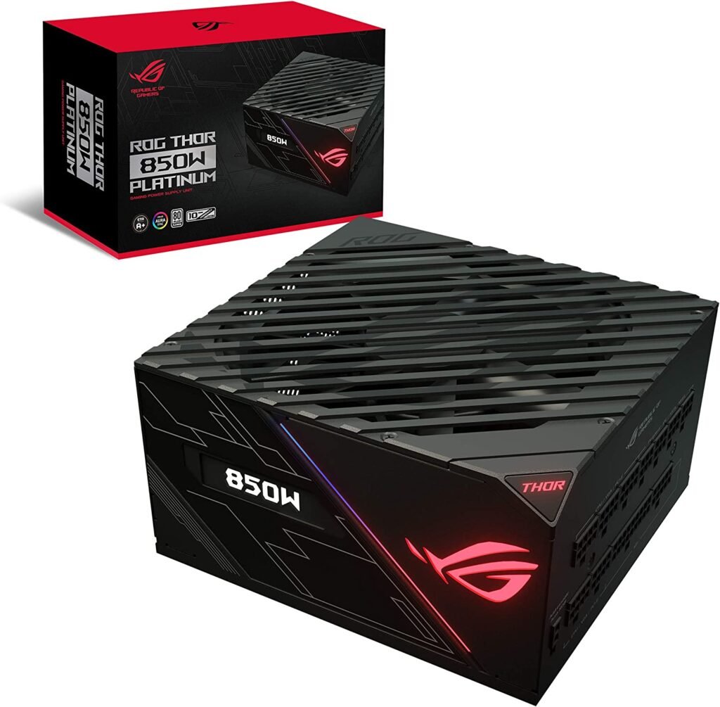 ASUS ROG 850W RGB Power Supply with OLED Power Display LiveDash
