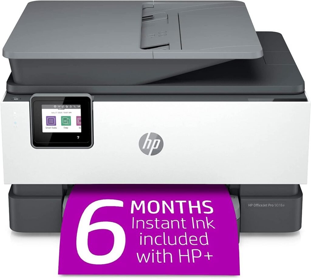 HP OfficeJet Pro 9018e Wireless Color All-in-One Printer with Bonus 6 Months Instant Ink