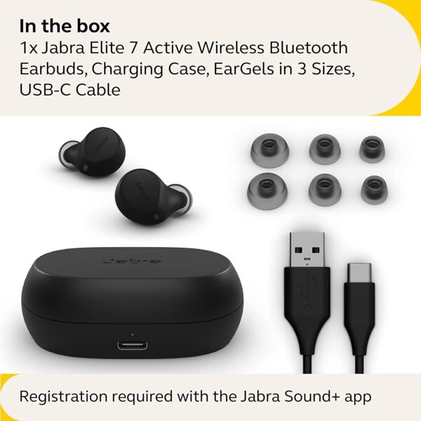 Jabra Elite 7 Active in-Ear Bluetooth Earbuds Active fit & Active Noise Cancellation 3
