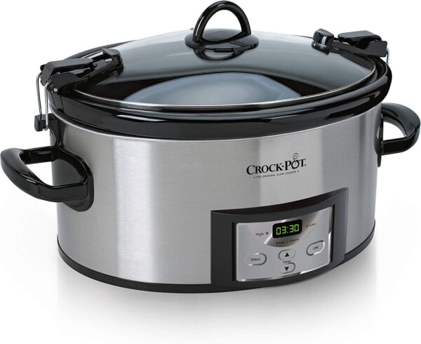 Crock-Pot Cook & Carry Programmable Slow Cooker with Digital Timer SCCPVL610-S-A 6-Quart 1