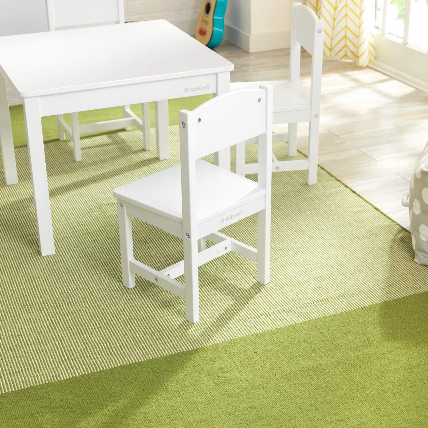 KidKraft Wooden Farmhouse Table and 4 Chair Set Children s