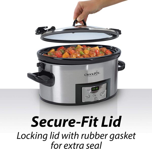 Crock-Pot Cook & Carry Programmable Slow Cooker with Digital Timer SCCPVL610-S-A 6-Quart 2
