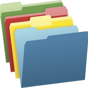 Pendaflex Two-Tone Color File Folders, Letter Size, Assorted Colors