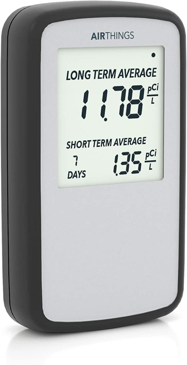 Airthings Corentium Home Radon Detector 223 Portable, (3) AAA Battery Operated