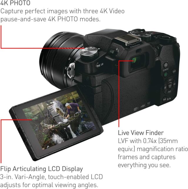 Panasonic LUMIX G85 4K Digital Camera, 12-60mm Power O.I.S. Lens 7