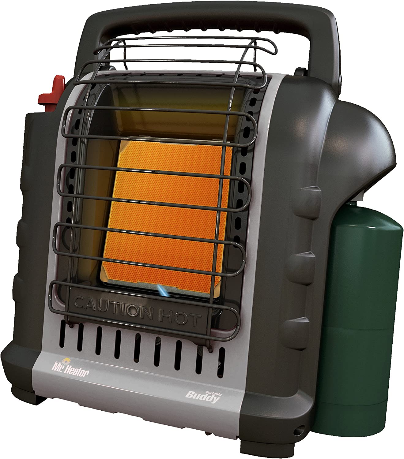 Mr. Heater RV Radiant Propane Heater F232017 MH9BXRV Buddy Grey Indoor-Safe (4,000-9,000-BTU) 61