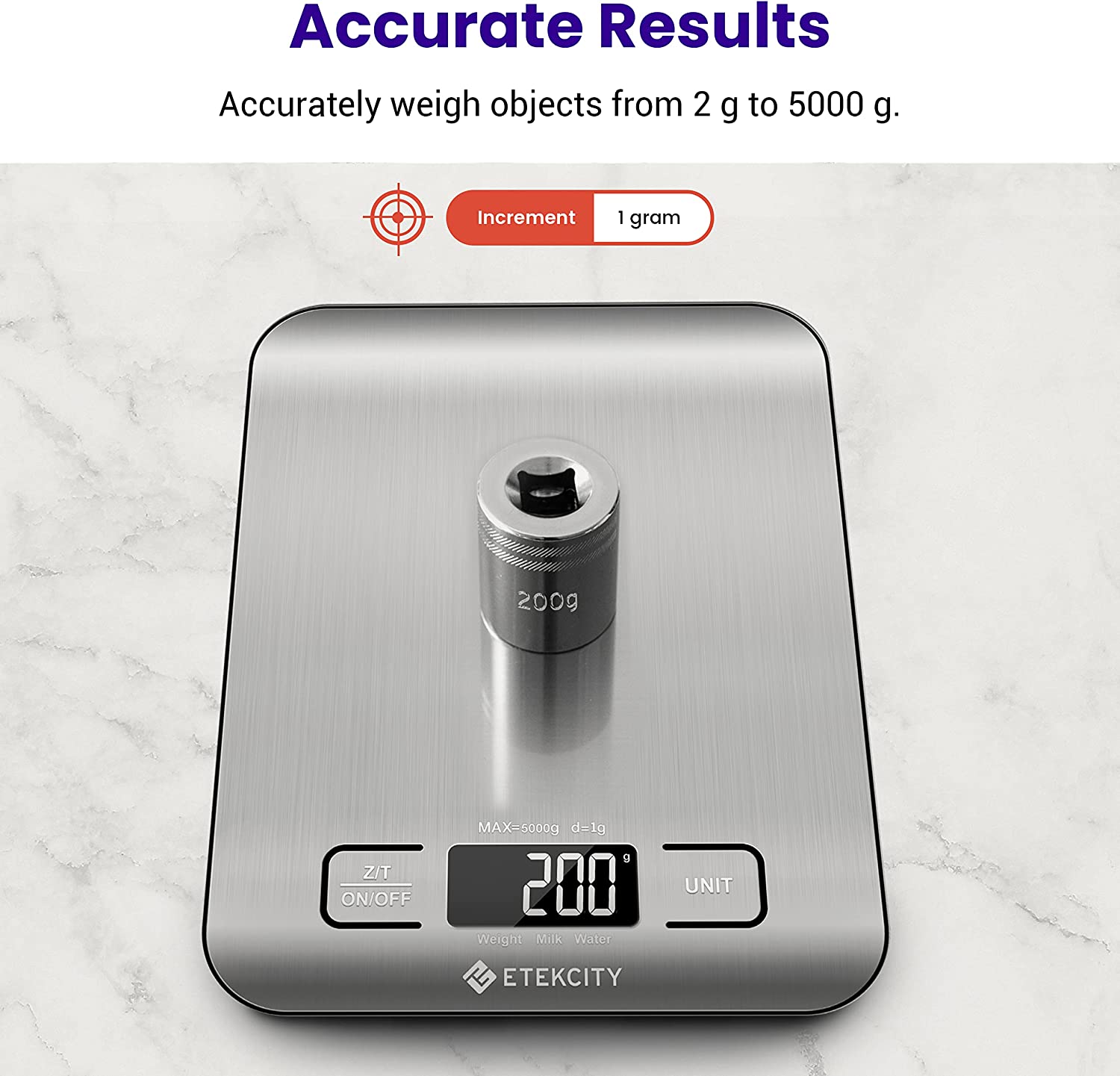 Etekcity Digital Kitchen Weighing Scale, Digital Grams and Ounces for Weight  Loss, Baking, Cooking, Keto and Meal Prep