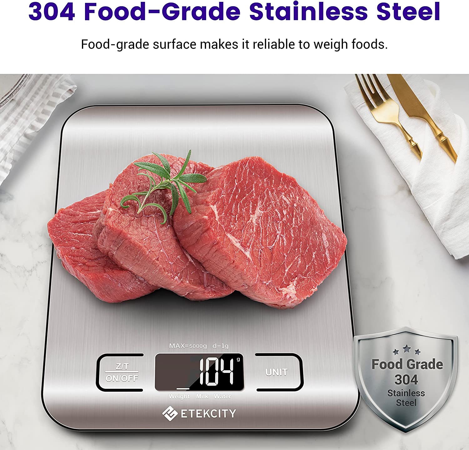 Etekcity Digital Kitchen Weighing Scale, Digital Grams and Ounces for Weight  Loss, Baking, Cooking, Keto and Meal Prep