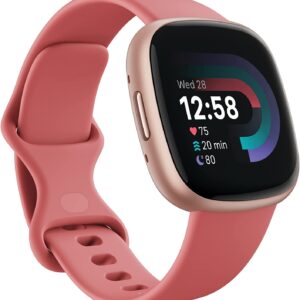 Fitbit Versa 4 Fitness Smartwatch, GPS, 24/7 Heart Rate, 40+ Exercise Modes, Sleep Tracking