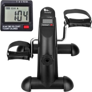 Mini Exercise Bike, himaly Under Desk Bike Pedal Exerciser Portable Foot Cycle Arm & Leg Peddler Machine