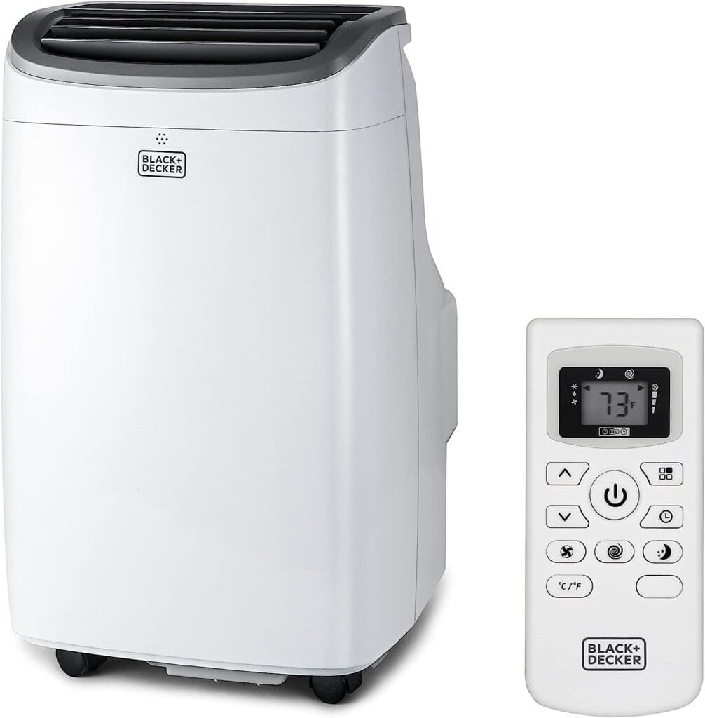 BLACK+DECKER 10,000 BTU Portable Air Conditioner up to 450 Sq. ft. with Remote Control