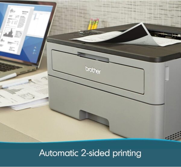 Brother Compact Monochrome Laser Printer, HL-L2350DW, Wireless Printing, Duplex Two-Sided Printing - Image 3