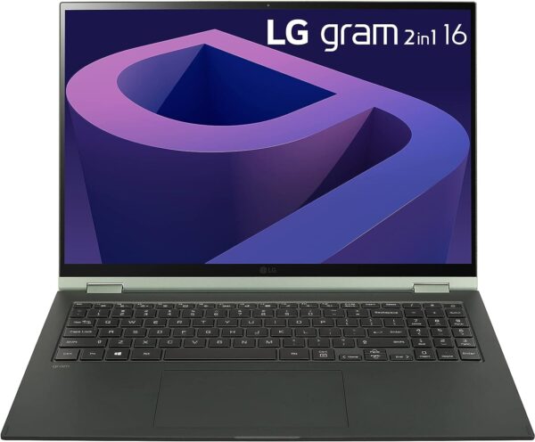 LG gram Laptop 16T90Q (2022) 2-in-1 16" Touchscreen, Intel Evo 12th Gen Core i5 2