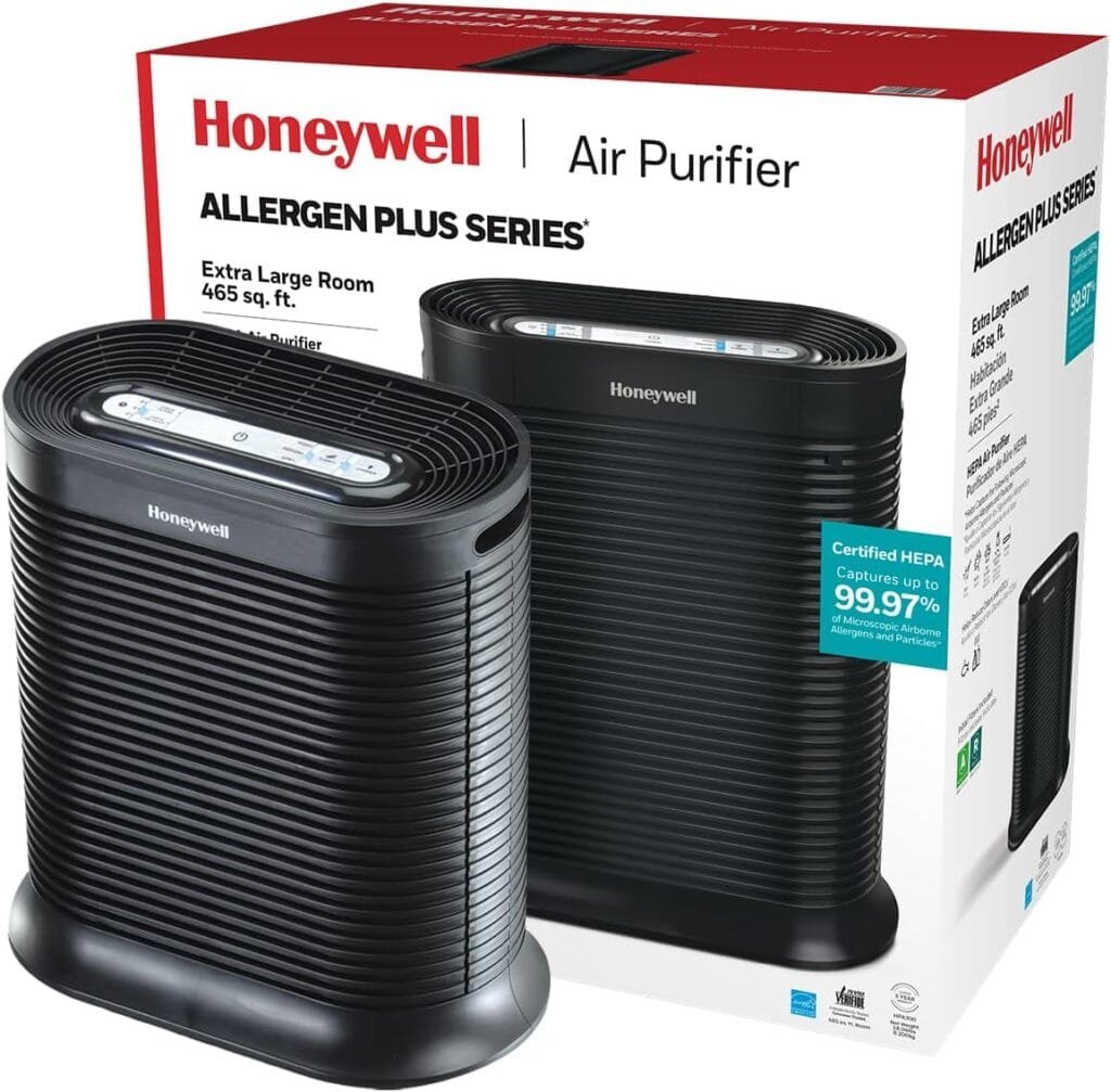 Honeywell HPA300 HEPA Air Purifier for Extra Large Rooms – Microscopic Airborne Allergen+ Reducer