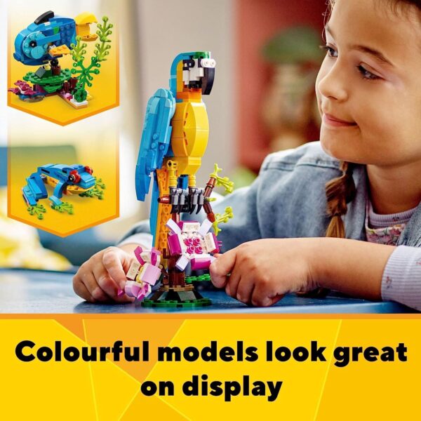 LEGO Creator 3in1 Building Toy Set Exotic Parrot to Frog to Fish - Image 3