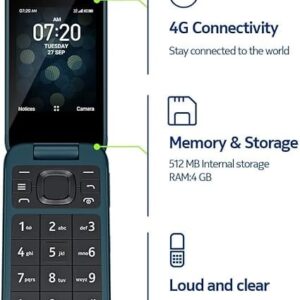 Nokia 2780 Flip - Unlocked - Verizon, AT & T, T-Mobile - Blue