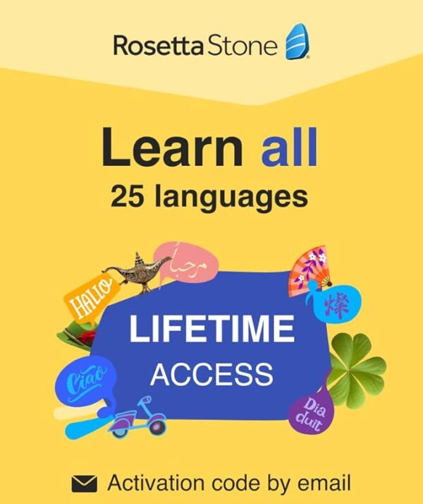 Rosetta Stone Learn Languages | Lifetime Access - Learn 24 Languages 1
