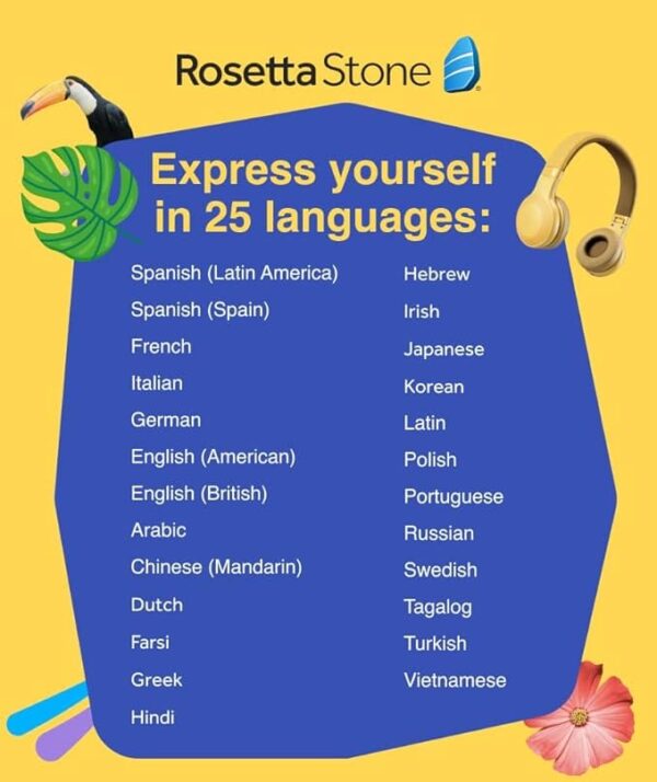 Rosetta Stone Learn Languages | Lifetime Access - Learn 24 Languages - Image 2