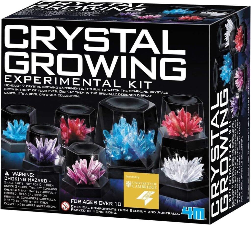 4M 7 Crystal Growing Experimental Kit with Display Cases