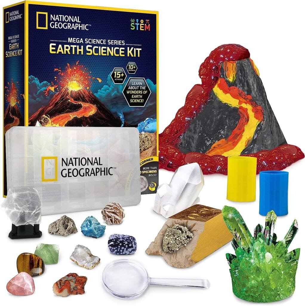 NATIONAL GEOGRAPHIC Earth Science Kit – Over 15 Science Experiments for Kids