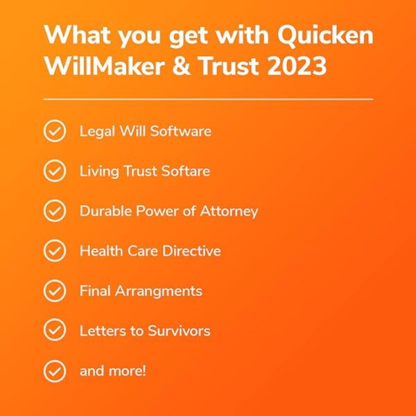 Quicken WillMaker and Trust Software 2023 - Estate Planning Software 2