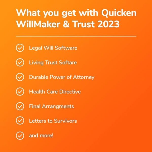 Quicken WillMaker and Trust Software 2023 - Estate Planning Software - Image 2