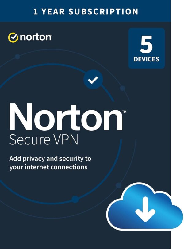 Norton Secure VPN 2024 Ready for up to 5 Devices (Download) 1