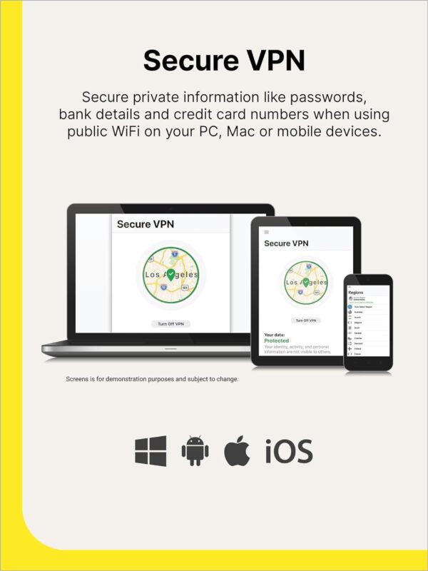 Norton Secure VPN 2024 Ready for up to 5 Devices (Download) - Image 2