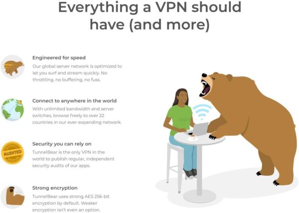 TunnelBear VPN | Wifi & Internet Privacy - Image 2