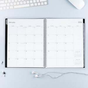 Blue Sky 2024 Weekly and Monthly Planner, January - December, 8.5" x 11", Flexible Cover, Wirebound, Enterprise 