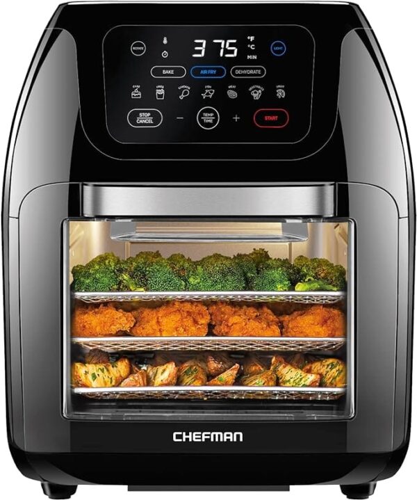 CHEFMAN Multifunctional Air Fryer+ Rotisserie, Dehydrator, Convection Oven