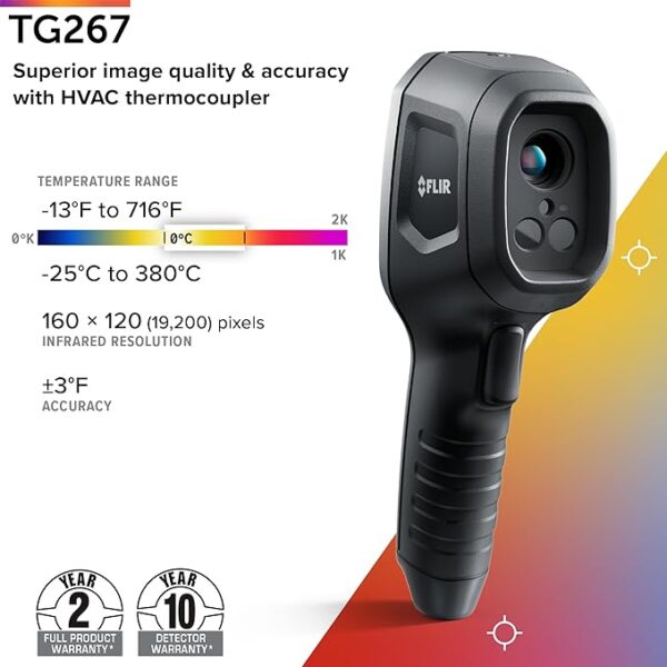 FLIR TG267 Thermal Imaging Camera with Bullseye Laser 2