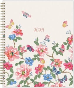  Blue Sky 2024 Weekly and Monthly Planner, January - December, 8.5" x 11", Frosted Cover, Wirebound, Fly By
