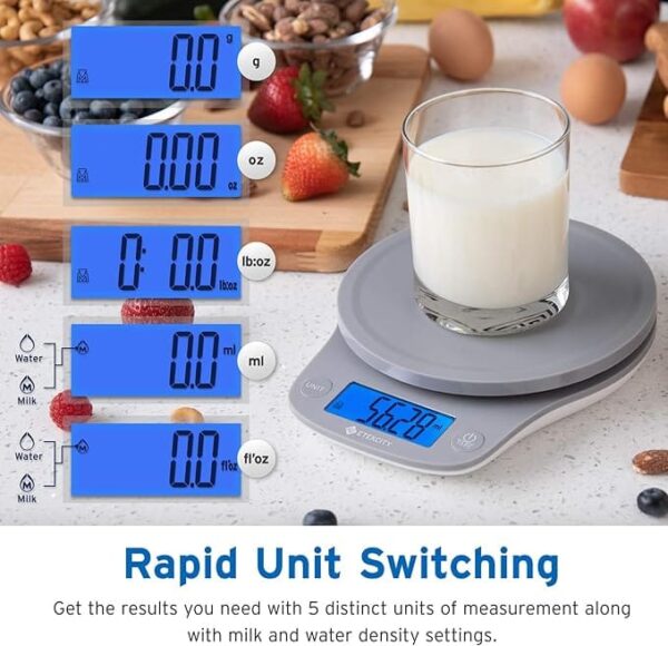 Etekcity Food Kitchen Scale 0.1g, Digital Ounces and Grams for Meal Prep - Image 3