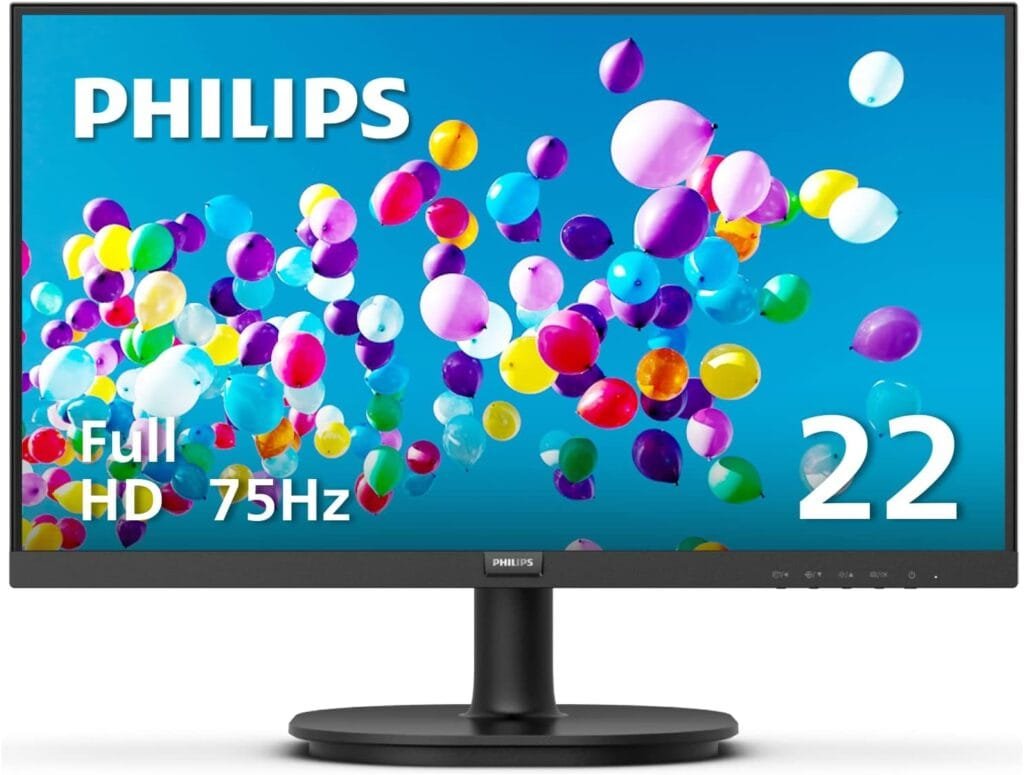 PHILIPS 22-inch Class Thin Monitor Full HD (1920 x 1080) 75Hz