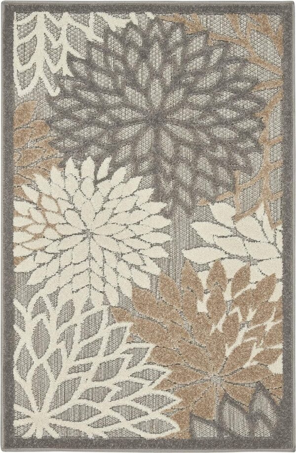 Nourison Aloha Indoor Outdoor Area Rug 2' 8" x 4', Natural - Image 2