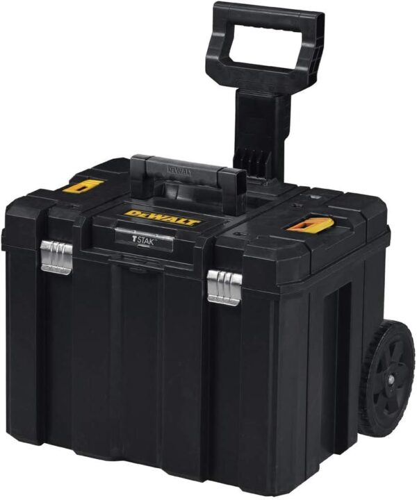 DEWALT TSTAK Rolling Tool Box, Mobile Storage, Extra-Deep Storage, Durable, Allows Stacking - Image 2