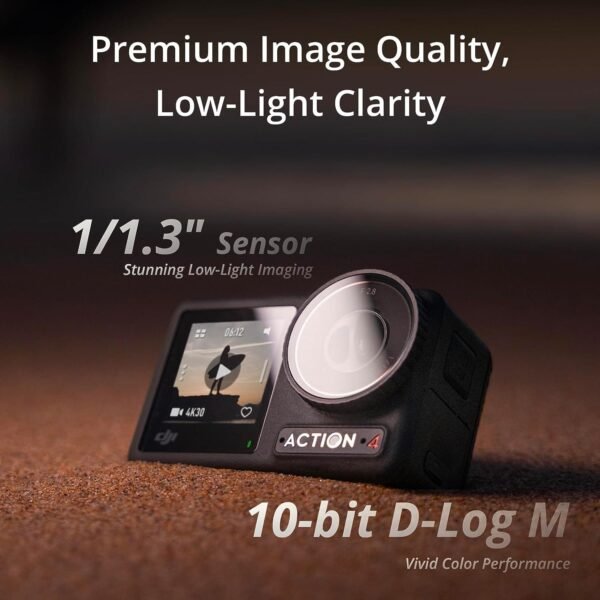 DJI Osmo Action 4 Waterproof Action Camera with 1/1.3" Sensor - Image 2