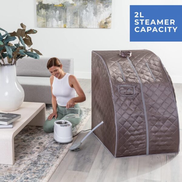 SereneLife Portable Steam Sauna - Single Person Detox Spa - Image 3