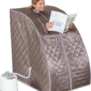 SereneLife Portable Steam Sauna - Single Person Detox Spa