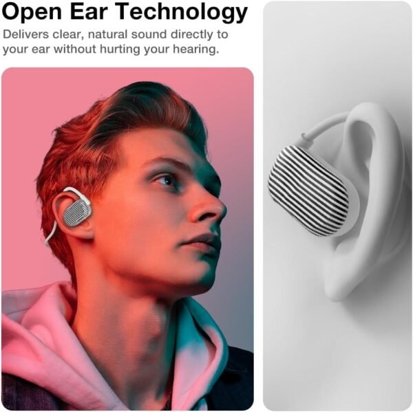 Purity Air Open Ear Earbuds - True Air Conduction with Dual Mic - Image 2