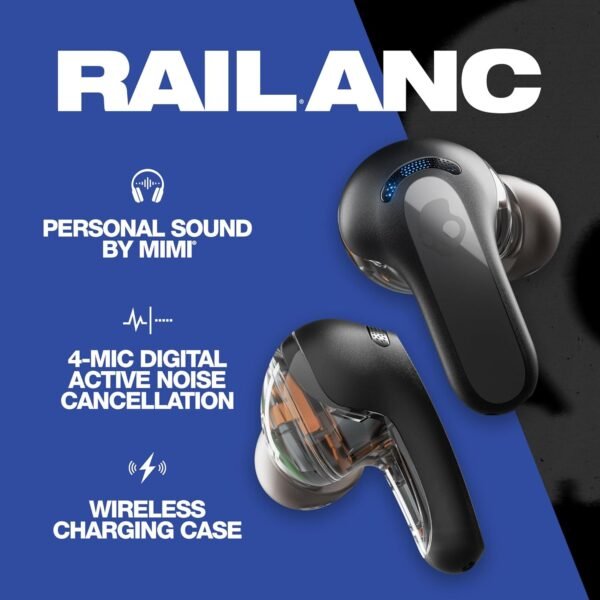 Skullcandy Rail ANC In-Ear Noise cancelling Wireless Earbuds - Image 2