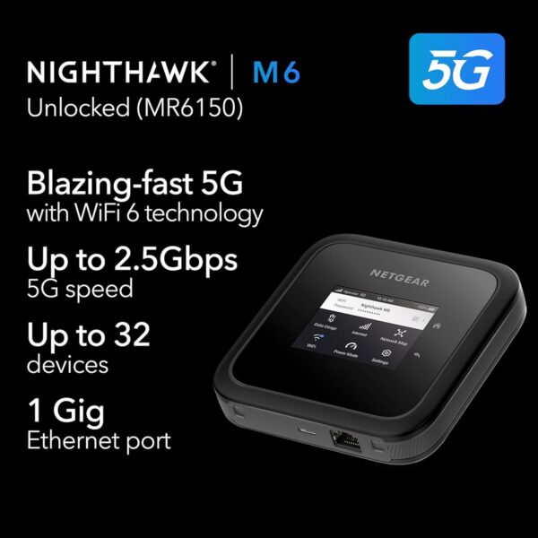 NETGEAR Nighthawk M6 5G Mobile Hotspot - Image 3