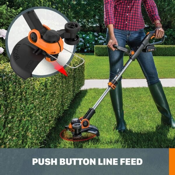 Worx String Trimmer Cordless GT3.0 20V PowerShare 12" TRIMMER & EDGER - Image 3