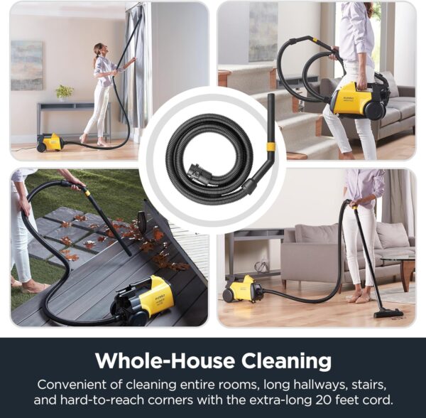 Eureka 3670M Canister Cleaner, Lightweight Canister Vacuum for Carpets and Hard floors - Image 2