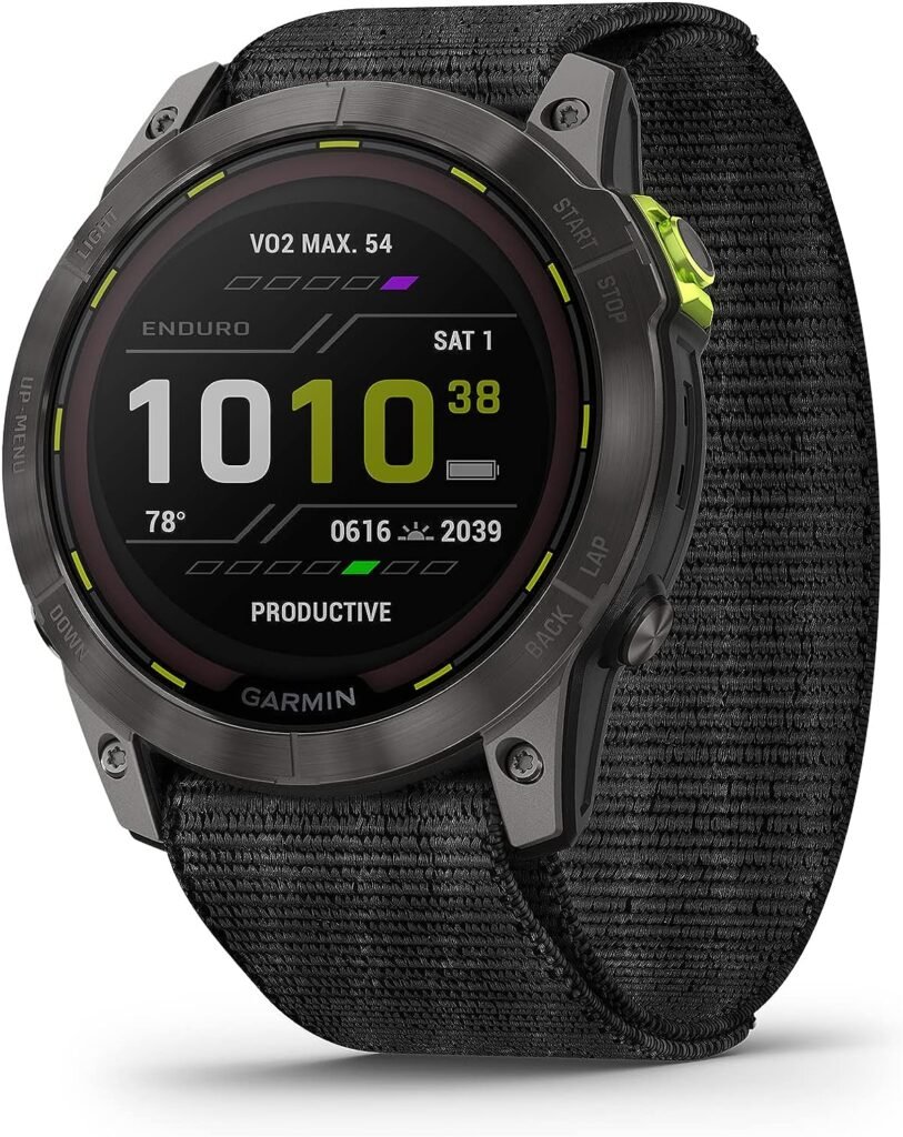 Garmin Enduro 2 Watch, Solar Charging