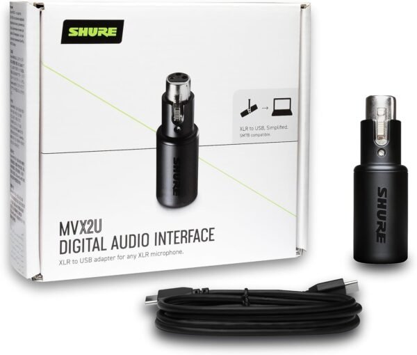 Shure MVX2U XLR-to-USB Digital Interface with Headphone Jack - Image 2